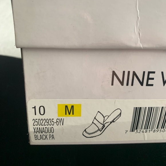 Nine West Women’s Black Patent Slip on - Picture 4 of 6